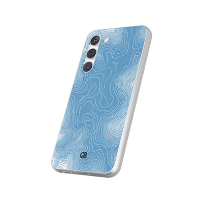 Blue Lite Phone Case for Samsung - Glacial Ridge Topo