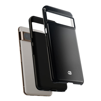 Black Tough Phone Case for Google Pixel - Midnight Brushed Grain