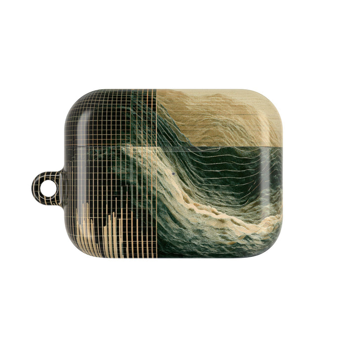 Orbital Topography · Hard Case for AirPods & AirPods Pro · Green