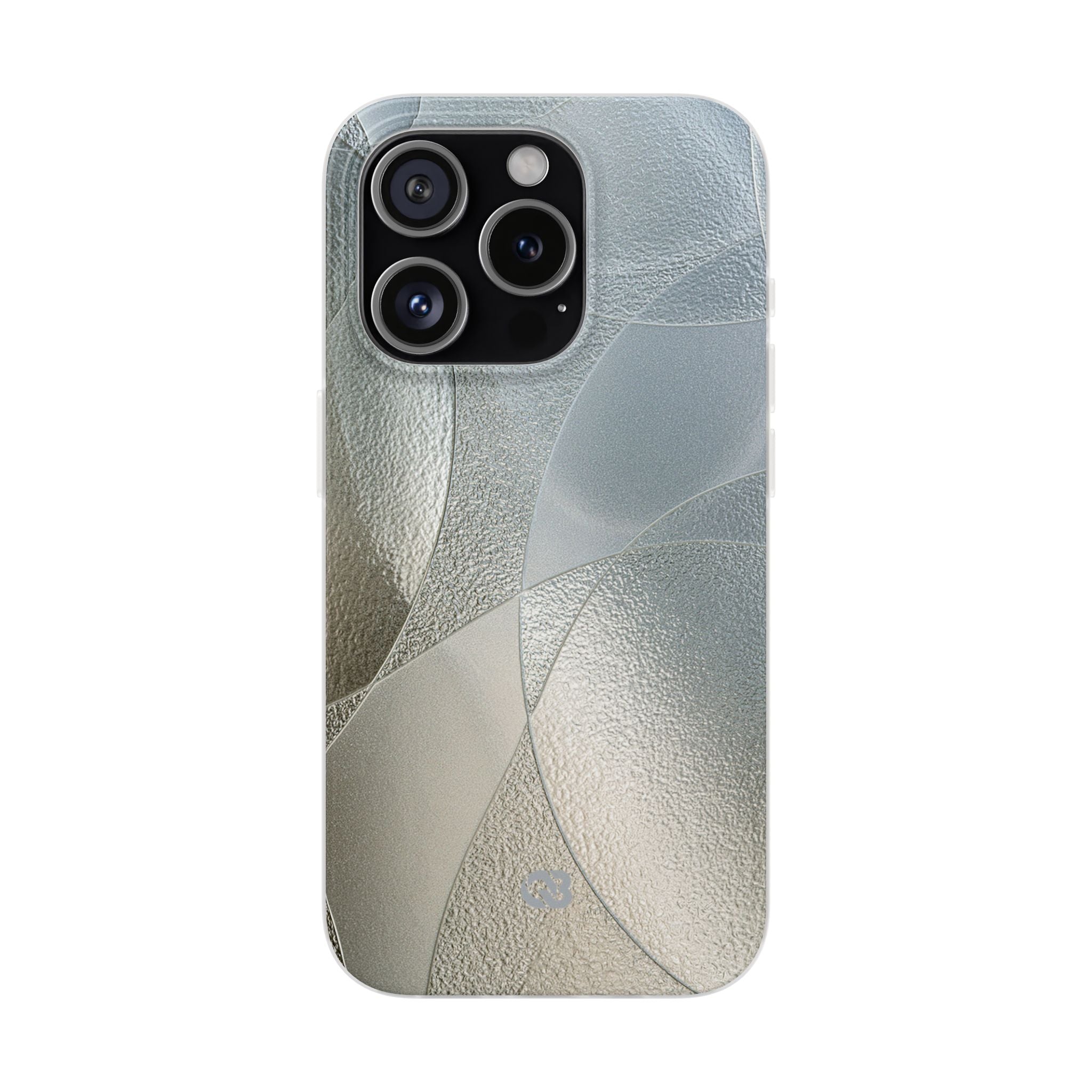 Silver Lite Phone Case for iPhone - Frosted Silver Mosaic