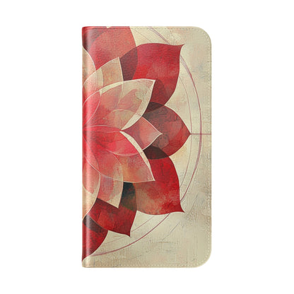 Crimson Bloom - iPhone 15 Pro Max Case - Wallet