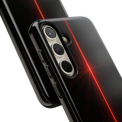 Red Tough Phone Case for Samsung - Crimson Flare Vector