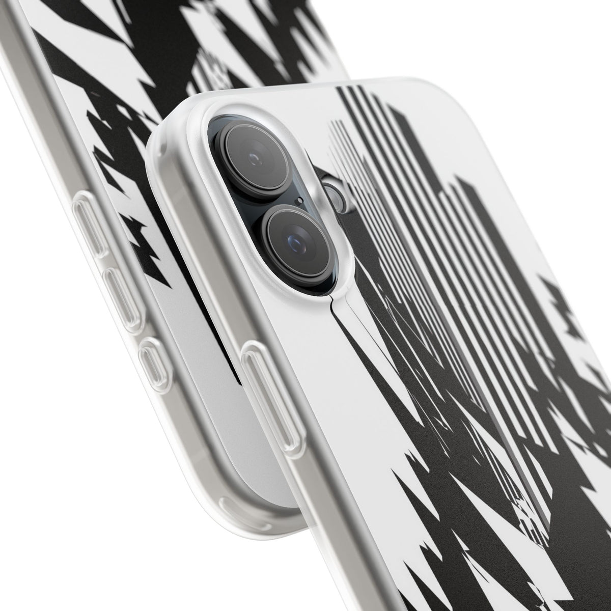 White Lite Phone Case for iPhone - Shattered Vector Spire