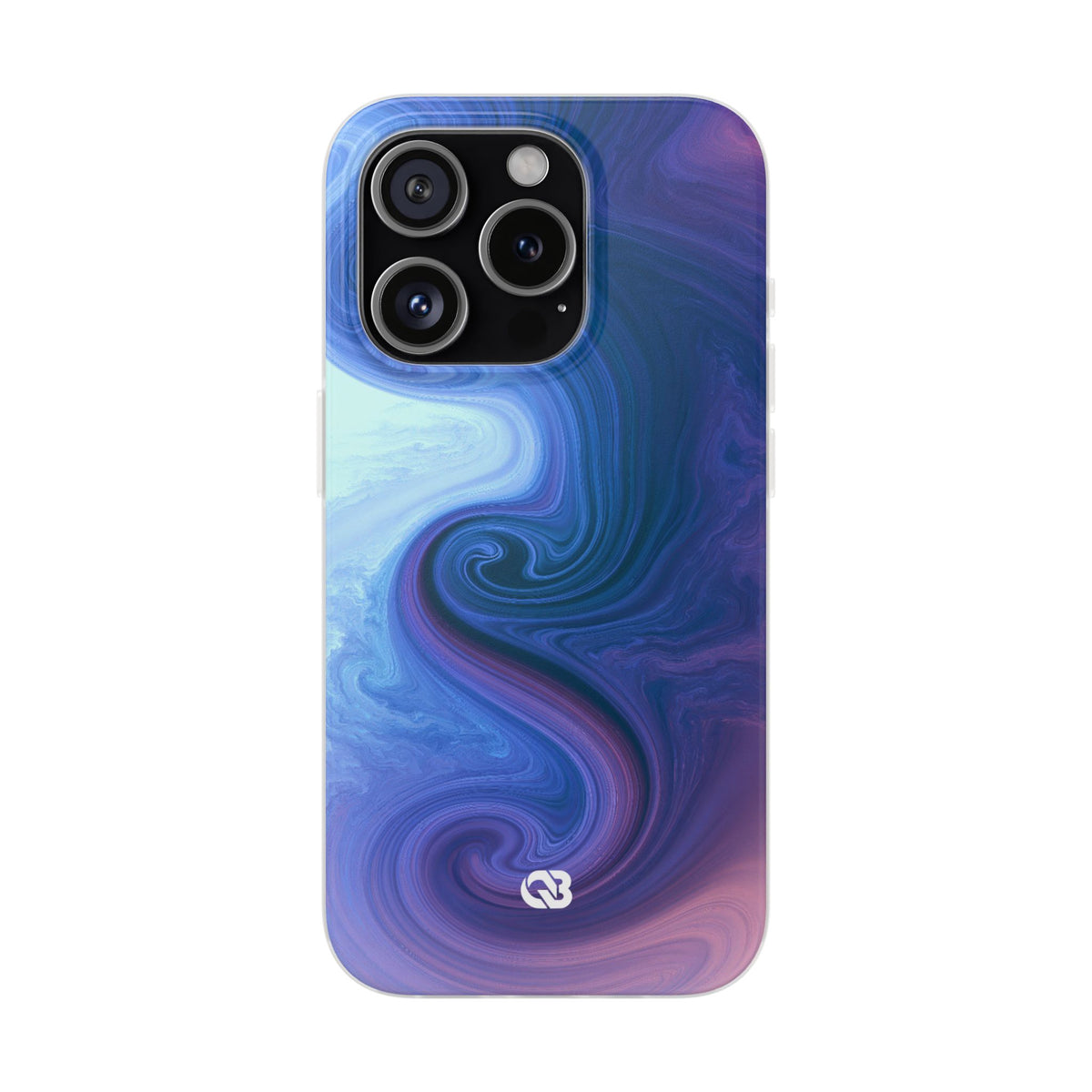 Azure Fluid Swirl · Lite Phone Case for iPhone ·  Blue
