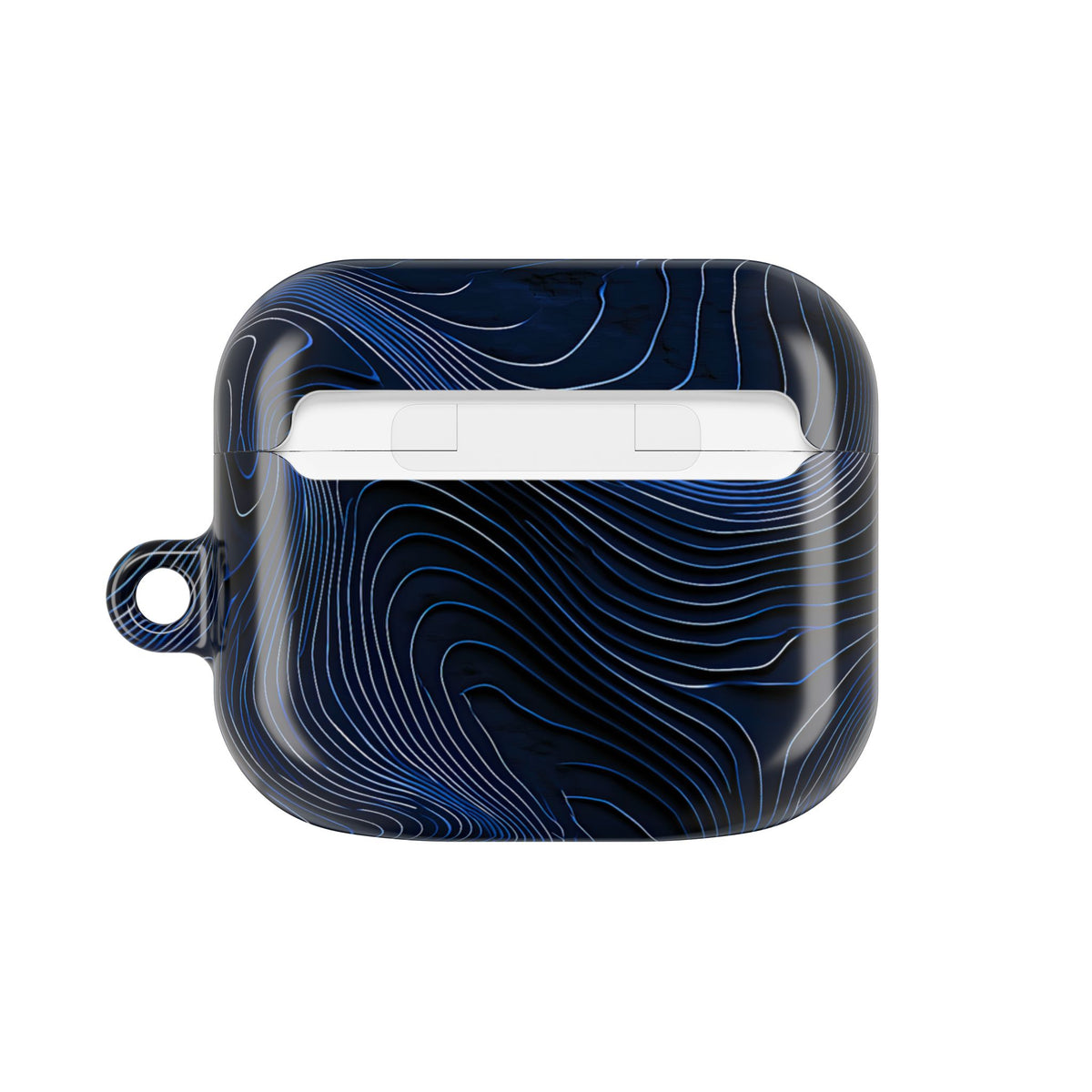 Midnight Topography · Hard Case for AirPods & AirPods Pro · Blue