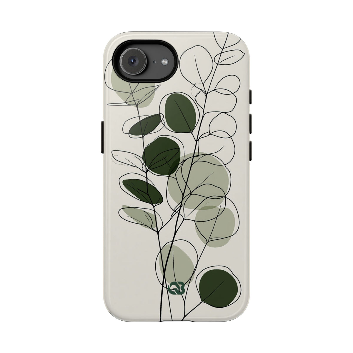 Eucalyptus Foliage Study · Tough Phone Case for iPhone · Green
