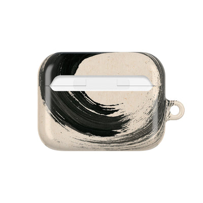Zen Ensō Circle · Hard Case for AirPods & AirPods Pro · Beige