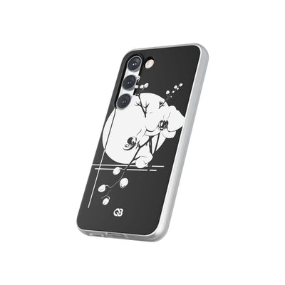 Black Lite Phone Case for Samsung - Lunar Orchid Grid