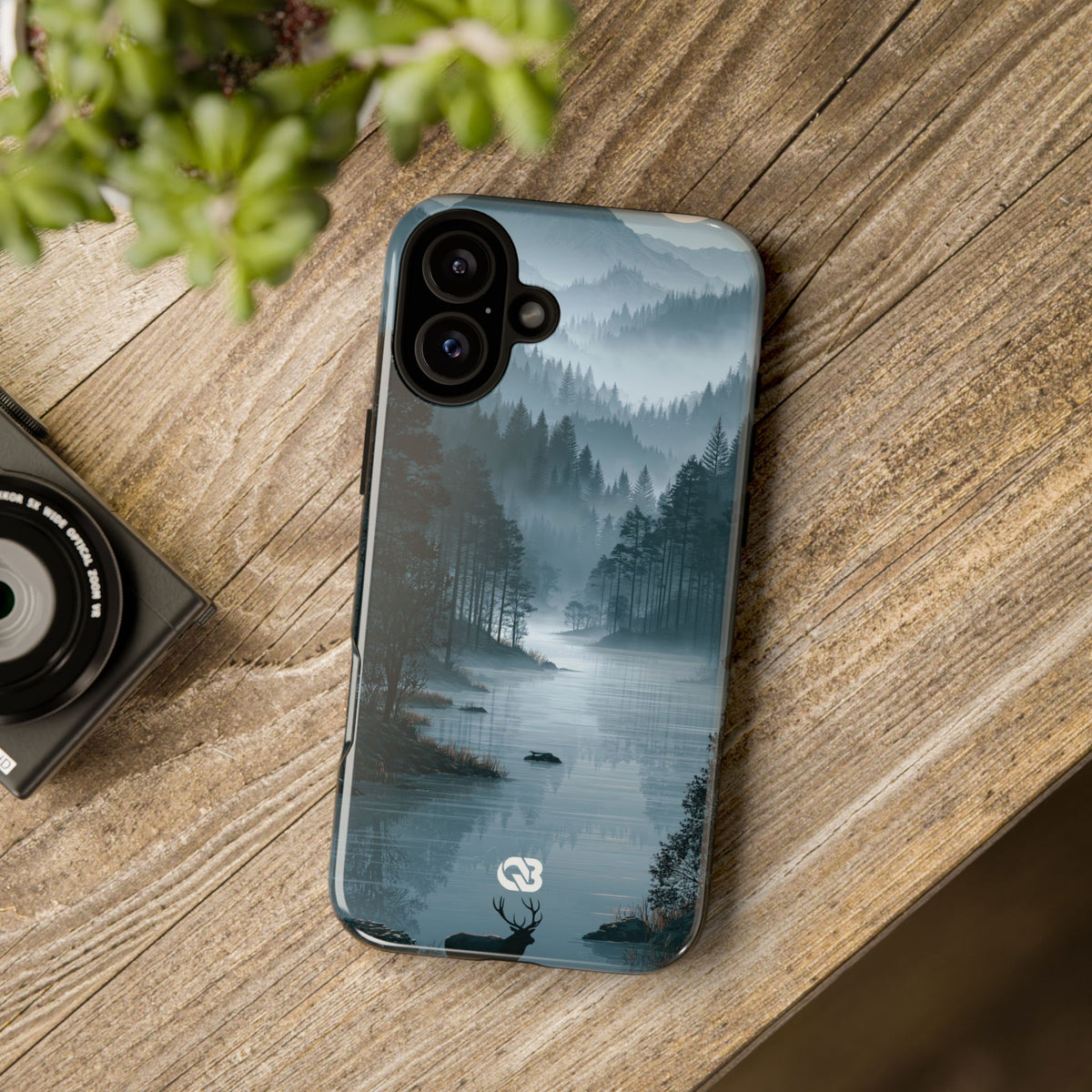 Silent Nordic Fjord · Tough Phone Case for iPhone · Blue