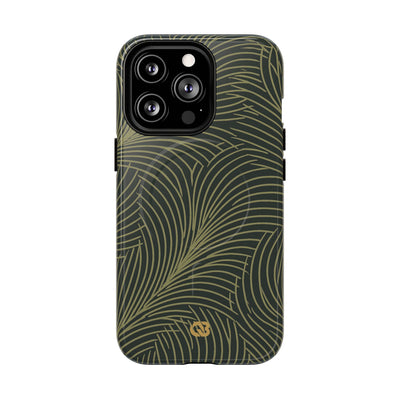 Midnight Palm Frond · Tough 2.0 Magnetic Phone Case for iPhone · Green