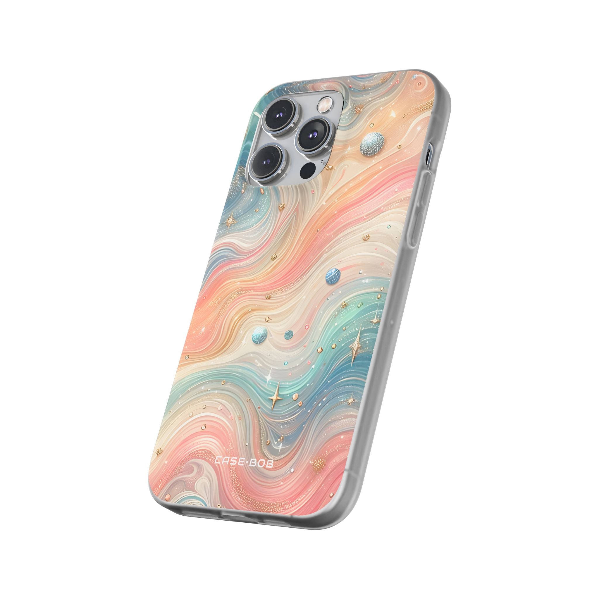 Iridescent Swirls iPhone 14 Pro Max Case - Soft