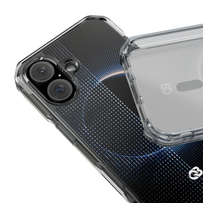 Luminous Meridian · Clear Impact Magnetic Phone Case for iPhone · Black