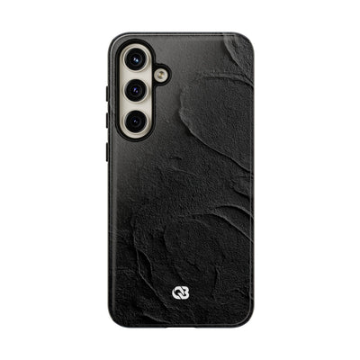 Obsidian Stucco Relief · Tough Phone Case for Samsung · Black