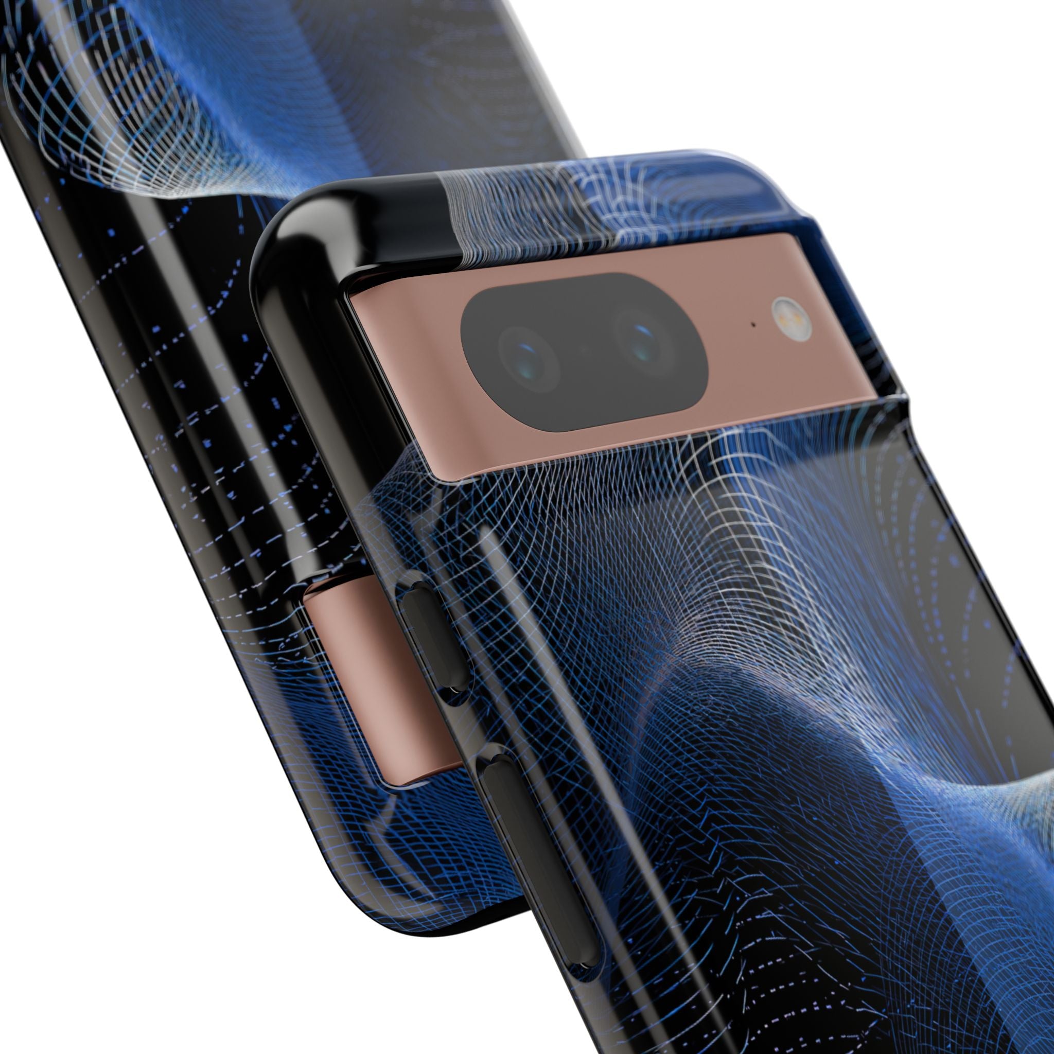 Blue Tough Phone Case for Google Pixel - Electric Blue Flux