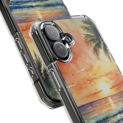 Sunset Palm iPhone 16 Plus Case - Impact