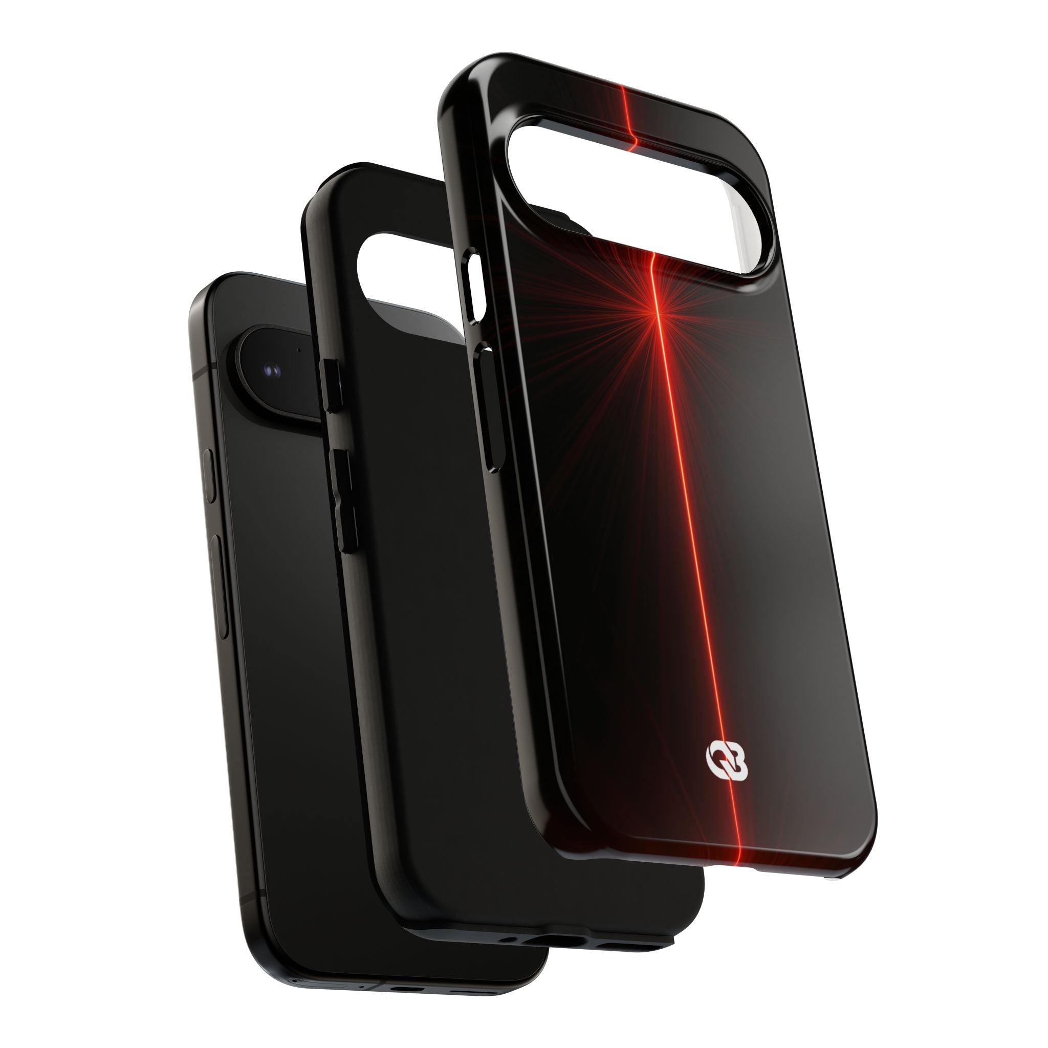 Red Tough Phone Case for Google Pixel - Crimson Flare Vector