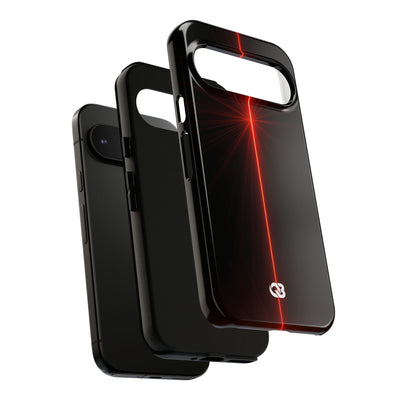 Red Tough Phone Case for Google Pixel - Crimson Flare Vector