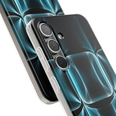 Translucent Cyber Grid · Lite Phone Case for Samsung · Teal