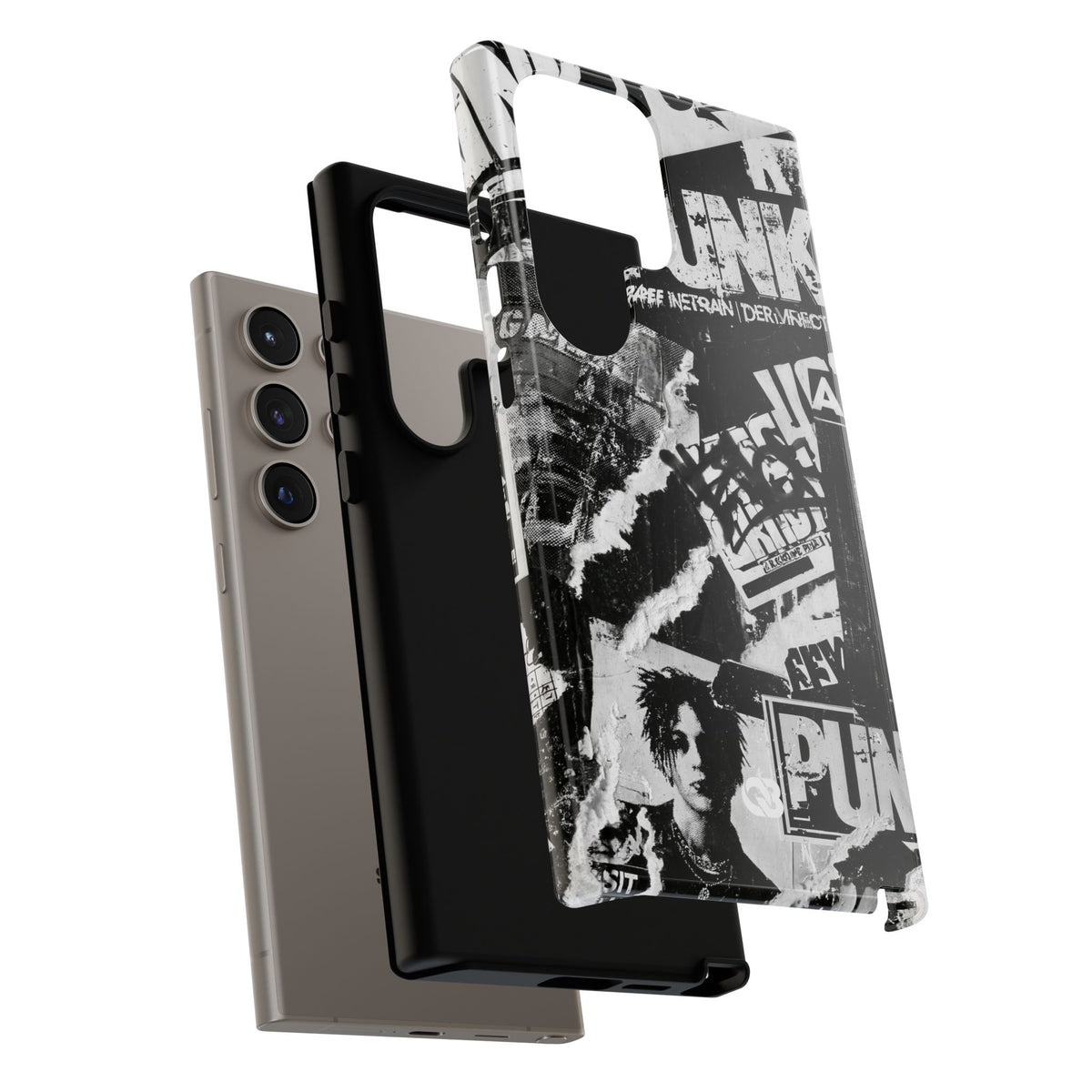 Underground Punk Collage · Tough Phone Case for Samsung · Black