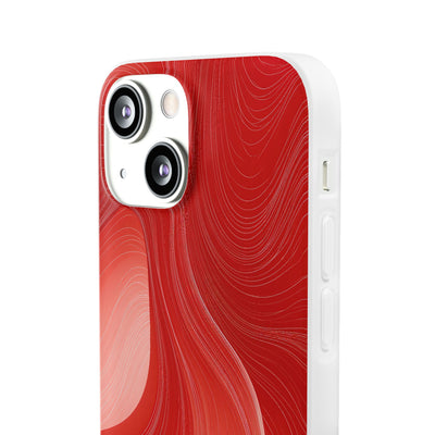 Crimson Contour · Lite Phone Case for iPhone ·  Red