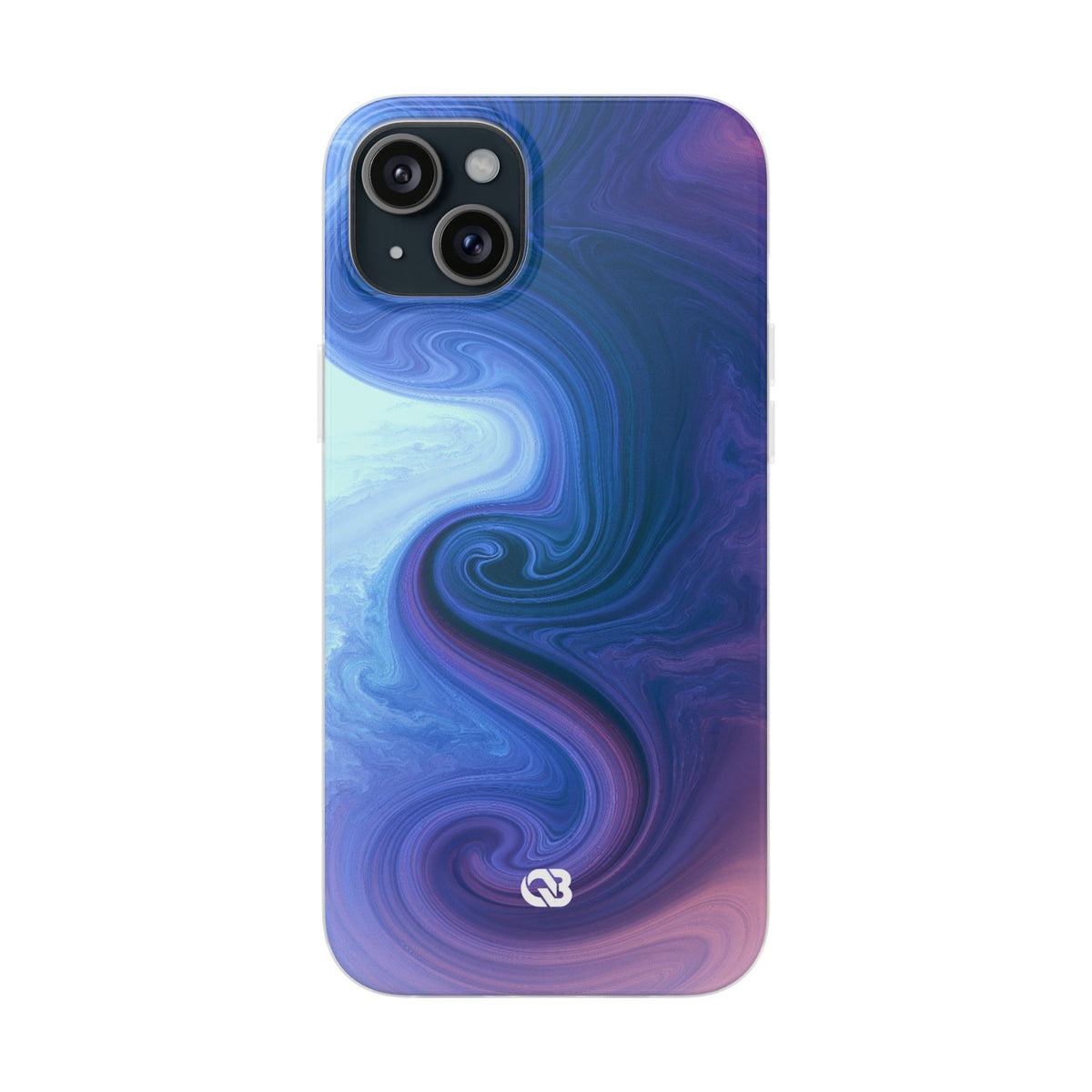 Azure Fluid Swirl · Lite Phone Case for iPhone ·  Blue