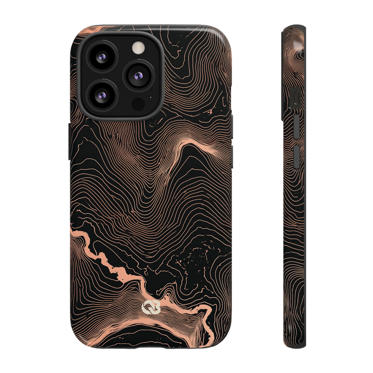 Mesa Elevation Contour · Tough Phone Case for iPhone · Black