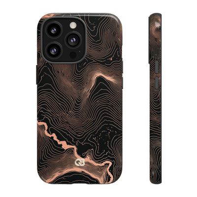Mesa Elevation Contour · Tough Phone Case for iPhone · Black