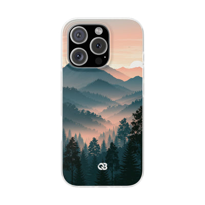 Teal Lite Phone Case for iPhone - Alpine Teal Horizon