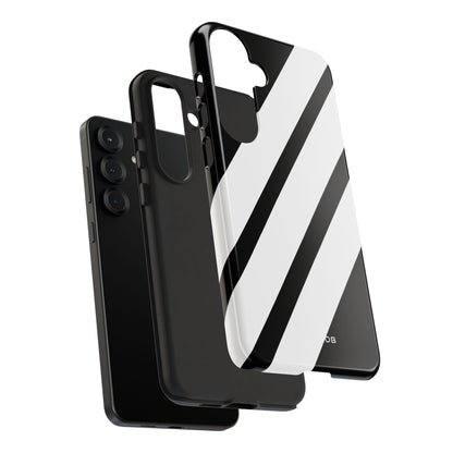 Diagonale Streifen Noir Samsung S25 Plus Case - Tough