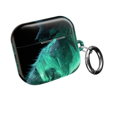 Nordic Aurora Fox · Hard Case for AirPods & AirPods Pro · Teal