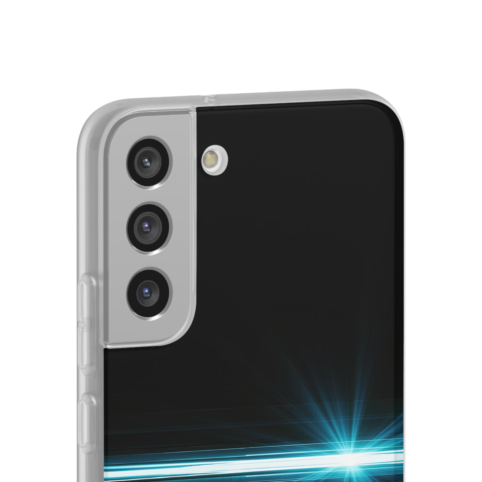 Blue Lite Phone Case for Samsung - Electric Cyan Ray