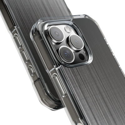 Grey Impact MagSafe Phone Case for iPhone - Static Vertical Dither