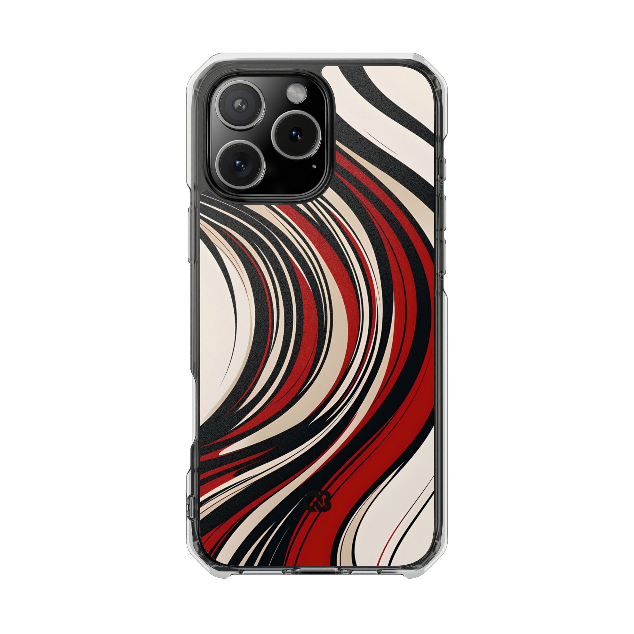 Karmesin Fluss Wellen · Impact Handyhülle für iPhone · Magsafe