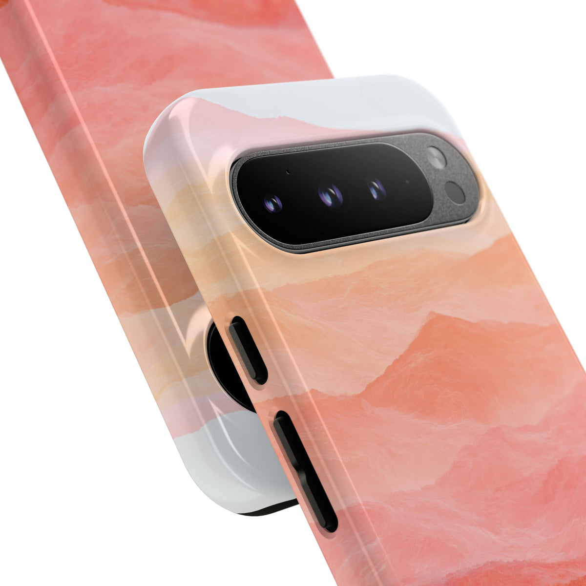 Alpenglow Ridge Vista · Tough Phone Case for Pixel ·  Orange