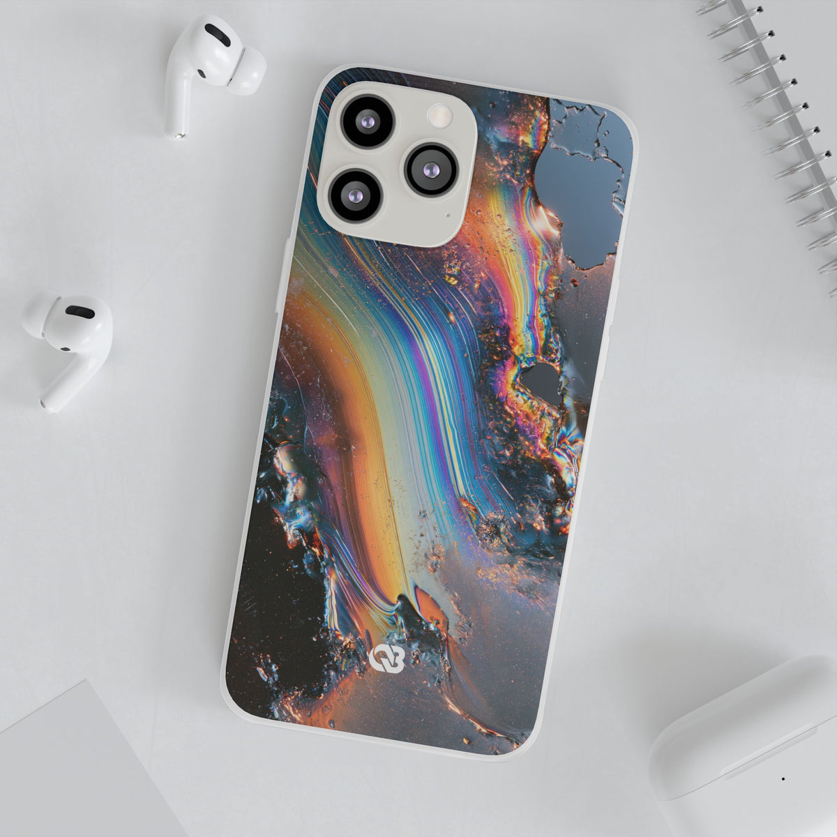 Prismatic Aura Flow · Lite Phone Case for iPhone ·  Blue
