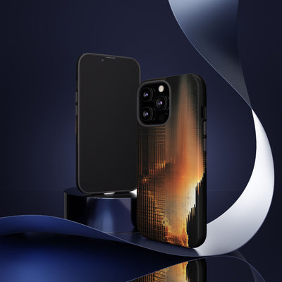 Luminous Grid · Tough Phone Case for iPhone · Black