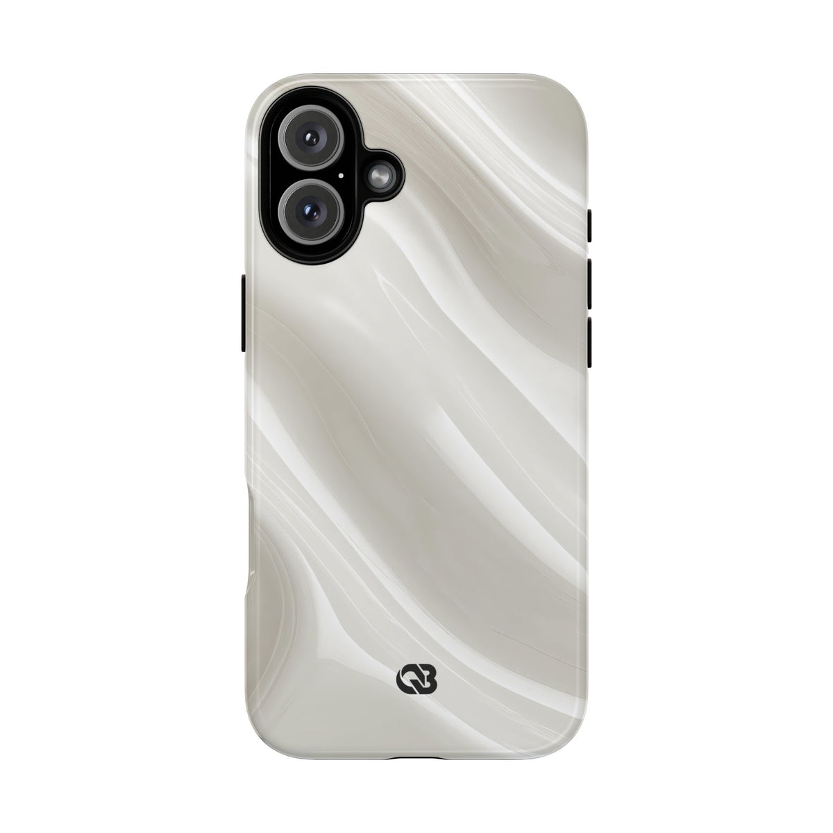 Liquid Enamel Fold · Tough Phone Case for iPhone · White