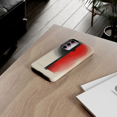 Red Tough Phone Case for Samsung - Split Signal Red