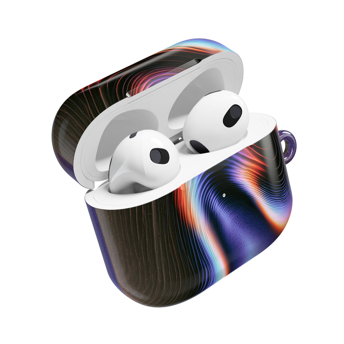 Prismatic Resonance · Hard Case for AirPods & AirPods Pro · Purple