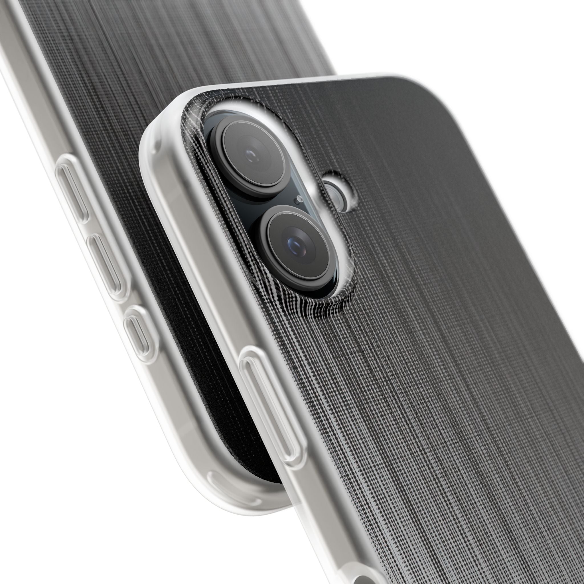 Grey Lite Phone Case for iPhone - Static Vertical Dither