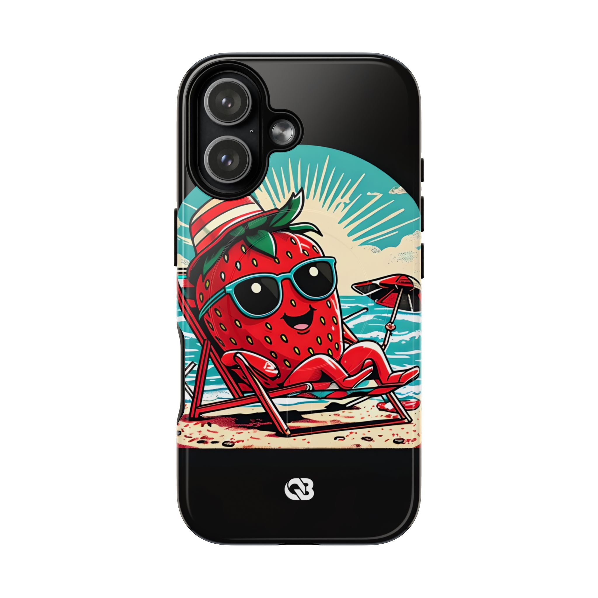 Retro Coastal Berry · Tough+ Coque de téléphone pour iPhone · MagSafe