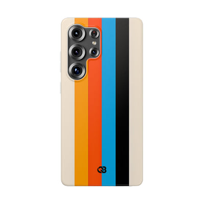 Retro Racing Stripes · Soft Handyhülle für Samsung