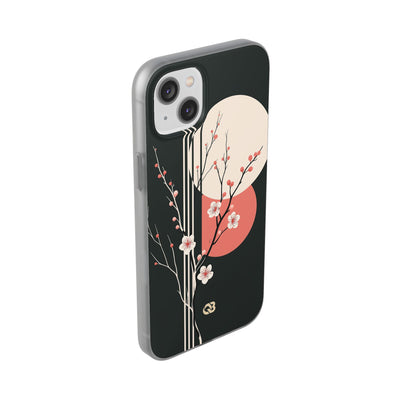 Black Lite Phone Case for iPhone - Kyoto Midnight Blossom
