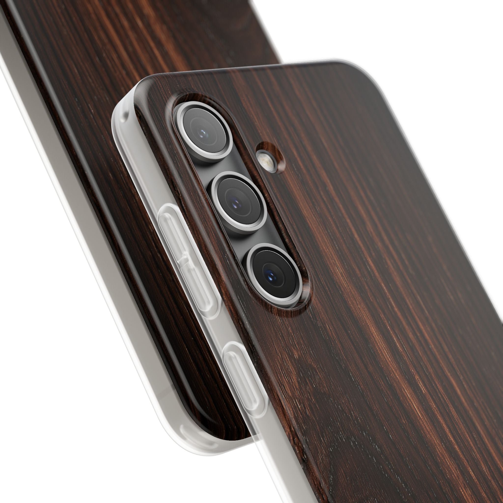 Brown Lite Phone Case for Samsung - Burnished Mahogany Grain