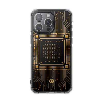 Gold Impact MagSafe Phone Case for iPhone - Cyber Gold Processor