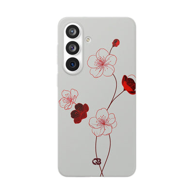 Red Lite Phone Case for Samsung - Kyoto Ember Bloom