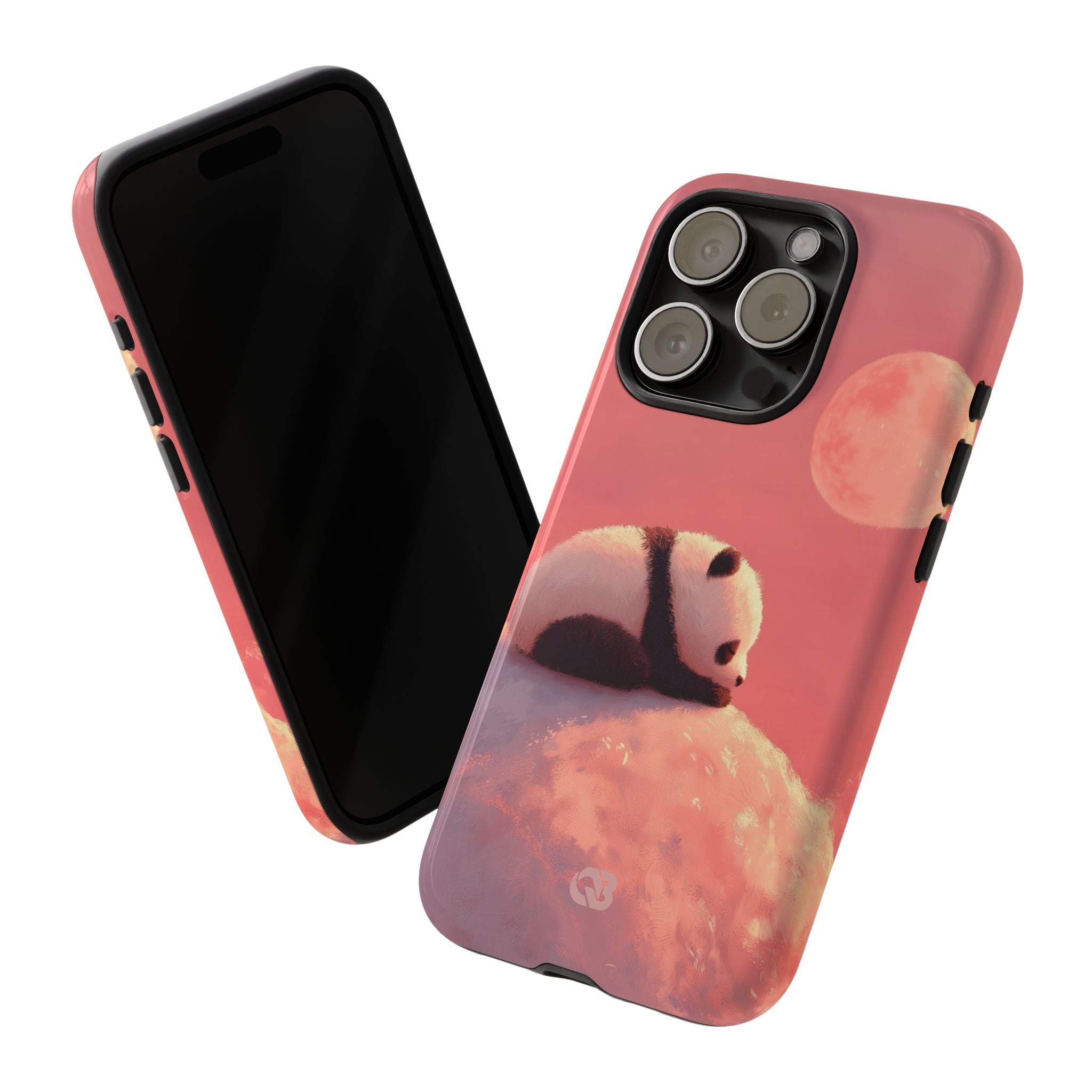 Rose Moon Panda · Tough Coque de téléphone pour iPhone