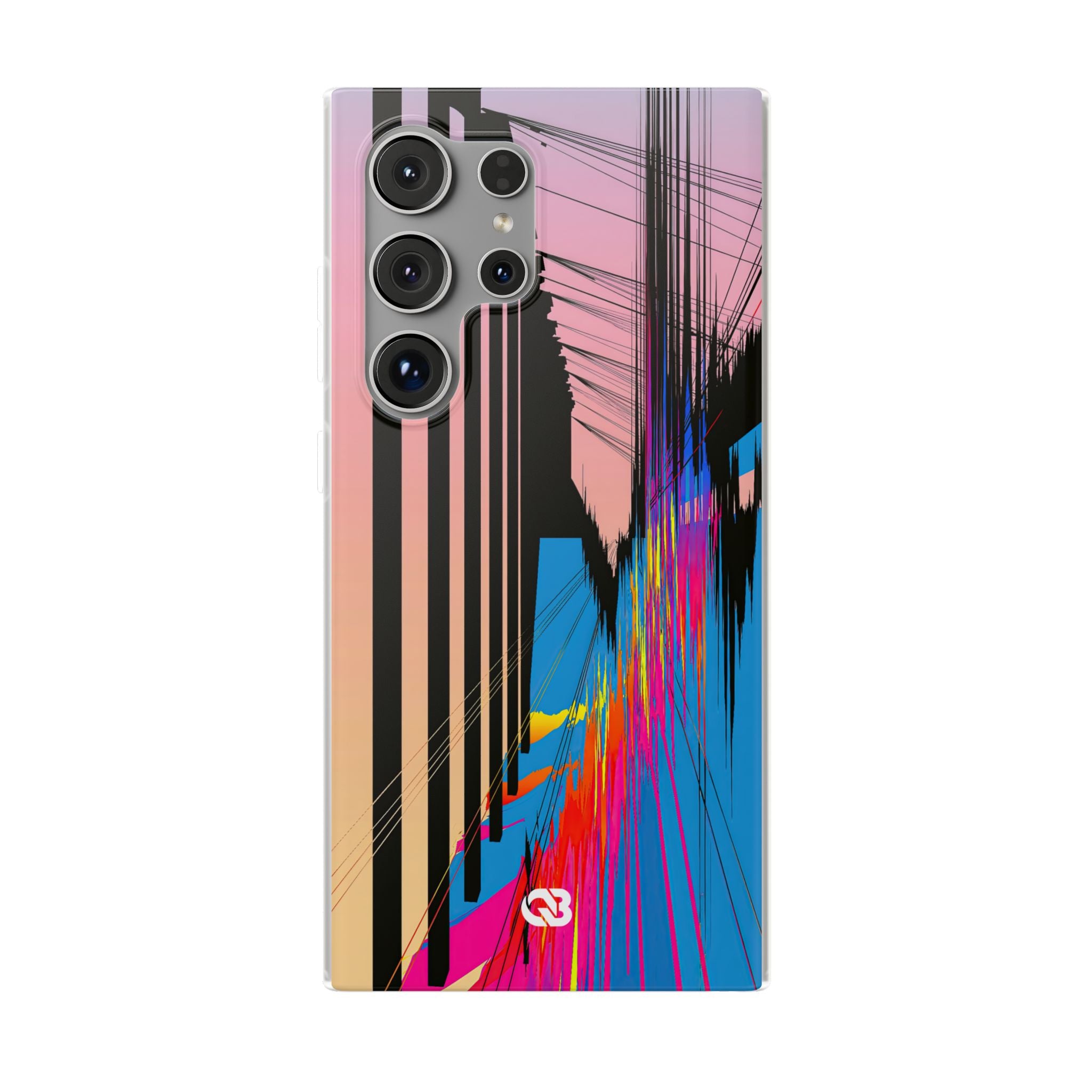 Blue Lite Phone Case for Samsung - Fractured Data Skyline