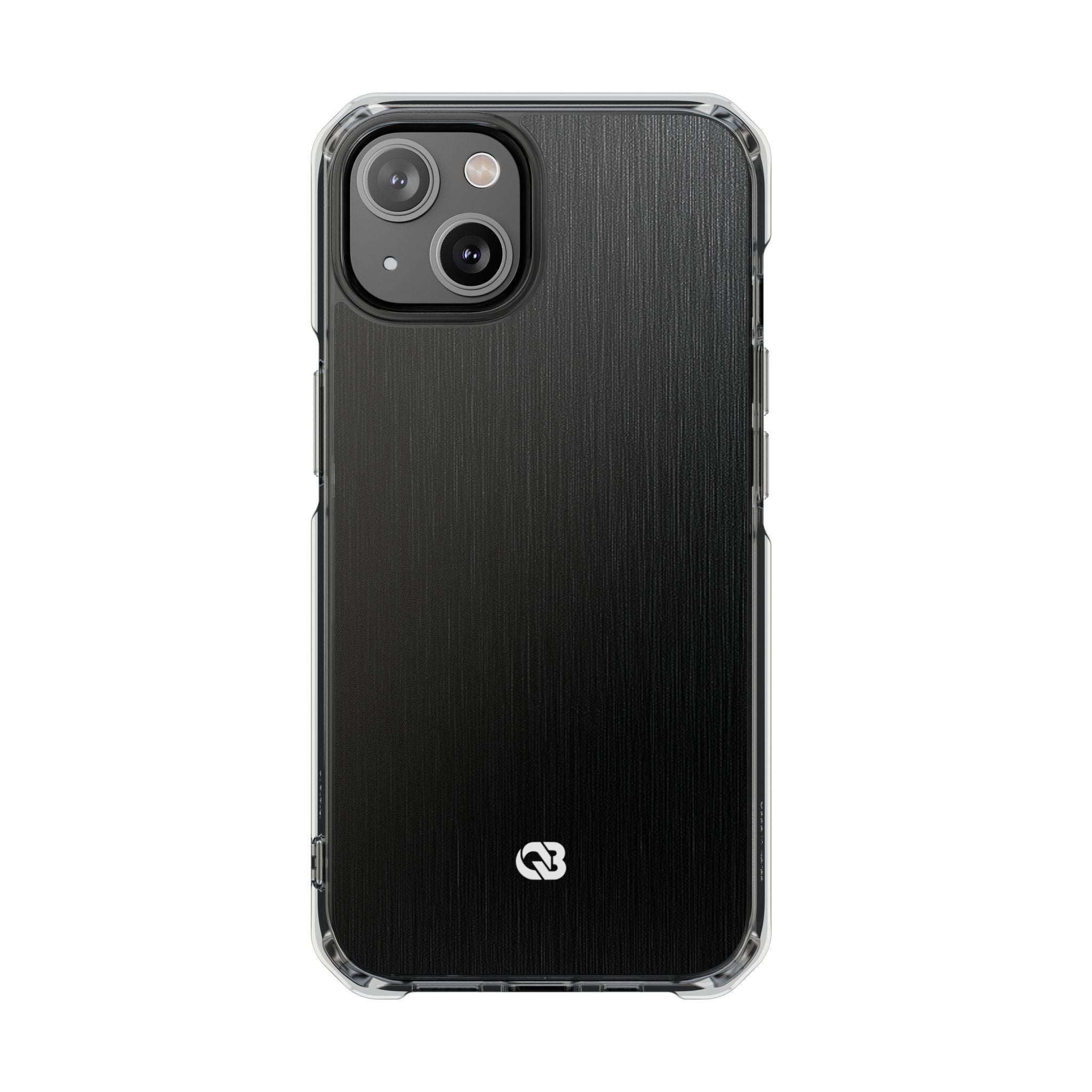 Black Impact MagSafe Phone Case for iPhone - Brushed Obsidian Slate