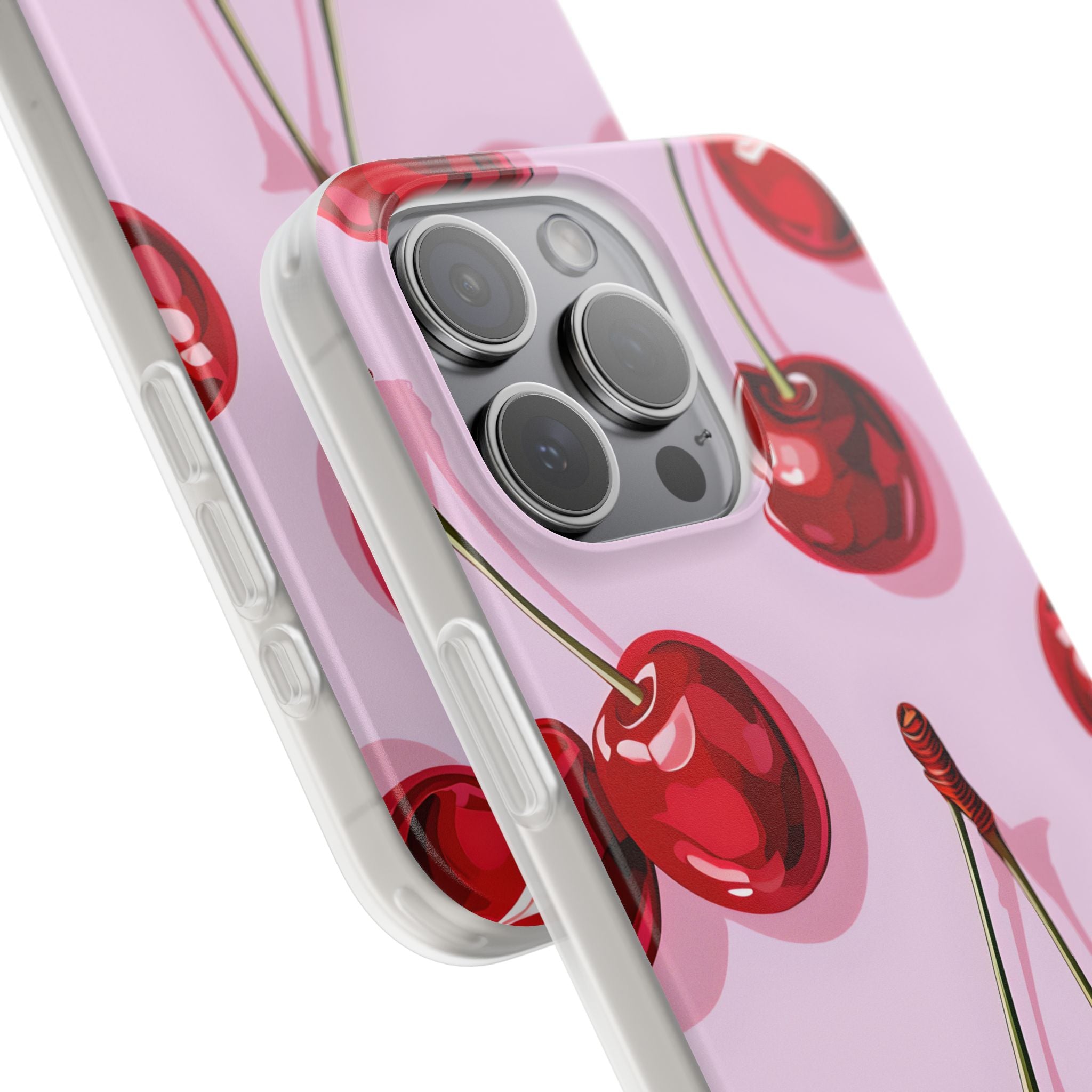 Glossy Cherry Burst iPhone 15 Pro Max Case - Soft - CASE•BOB